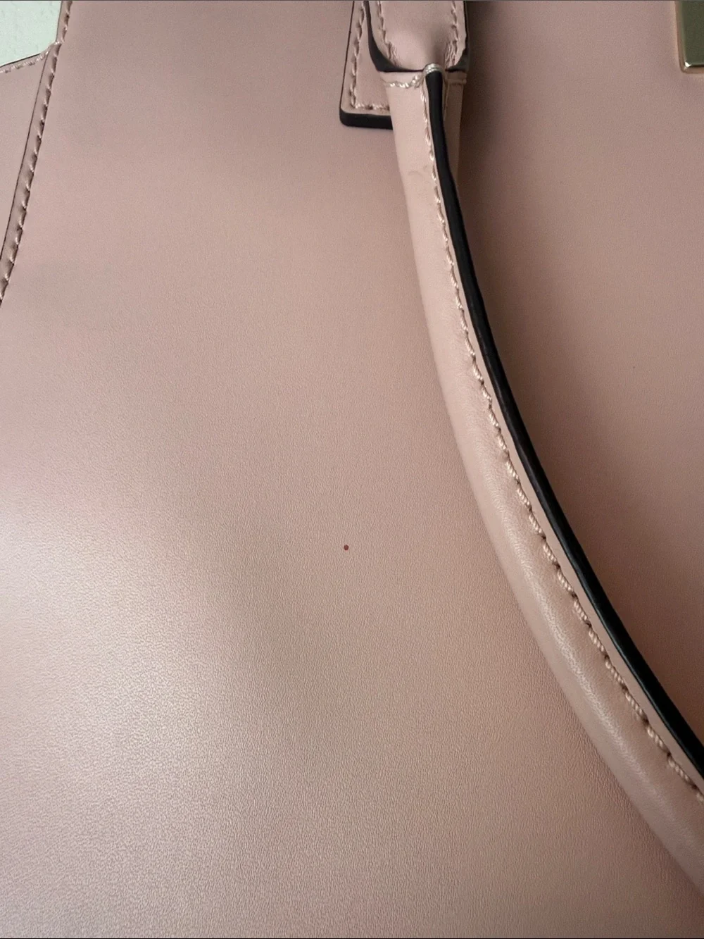 Kate Spade Pink Kelsey Orchard Valley Structured Tote Bag with Turn-Lock Closure